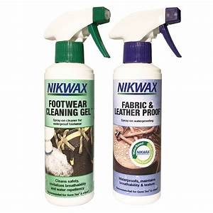 NIKWAX FOOTWEAR CLEANING GEL/FABRIC & LEATHER PROOF SPRAY
