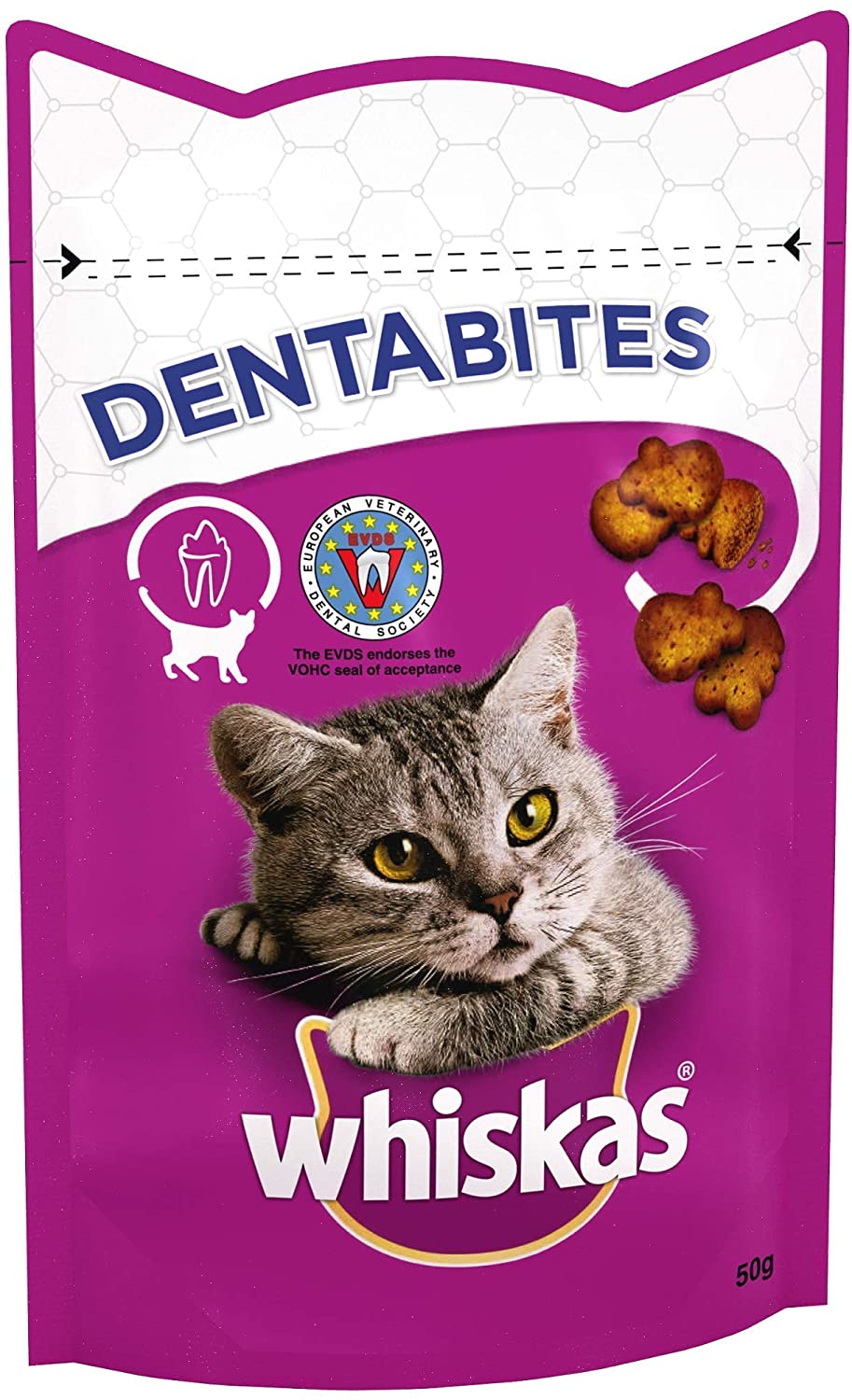 Whiskas Dentabites Chicken 50g - Image 2