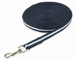 Elico Soft Feel Lunge Reins (8 Metre)NAVY CAMBRIDGE