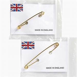 Elico Gold Plated Stock Pins - Plain 2 1/4`