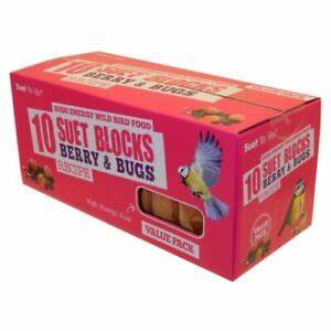 Suet To Go Berry & Bugs Block Value 10 Pack, 10pk