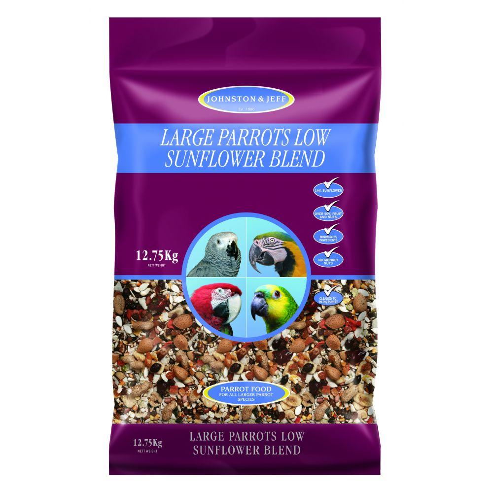 Johnston & Jeff Low Sunflower for Large Parrots Food 2kg