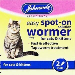 Johnson's Easy Spot-on Wormer Cat 2 Treatment